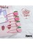 Adet/takım Sevimli Tatlı Çilek Firkete Güzel Pembe Saç Klipleri Kadın Kızlar Patlama Klipler Bb Basmalı Klips Saç Aksesuarları (Yurt Dışından) 1