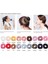 Yeni Kadın Elastik Saç Bantları Moda 18 Renk Sevimli Güzellik Kız Şapkalar Rahat Saten Katı Scrunchie Hairbands (Yurt Dışından) 2
