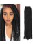 18 Inç Düz Tığ Büküm Saç Örgüler Sentetik Saç Uzantıları Kanekalon Fiber Örgü Siyah Kadınlar Için Saç Heymide (Yurt Dışından) 3