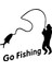 Go Fishing Sticker 20 x 20 cm 1