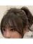 Patlama Peruk Kadın Doğal Alın Baş Peruk Parçası Gri Saçları Kapatmak Için (Yurt Dışından) 3