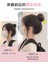 Gerçek Saç Bandı Bun Peruk Kadın Kabarık Antik Stil Chignon Yapay Saç Topuz Tam Gerçek Saç Tomurcuk Kabarık Eserdir (Yurt Dışından) 2
