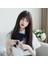 Peruk Kadın Uzun Saç Japon Stili Yuvarlak Yüz Hava Kakülleri Uzun Düz Saç Cutejkgirly Doğal Gerçekçi Tam Baş Peruk Stili (Yurt Dışından) 4