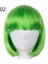 Anime Peruk Yeşil Bobhaircut Qi Yan Patlama Bobo Renk Çünkü Kısa Saç 16 Renk (Yurt Dışından) 2