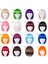 Anime Peruk Yeşil Bobhaircut Qi Yan Patlama Bobo Renk Çünkü Kısa Saç 16 Renk (Yurt Dışından) 4