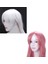 Adet 80CM Cosplay Peruk Uzun Düz Saç Peruk Isıya Dayanıklı Peruk, Beyaz ve Pembe (Yurt Dışından) 3