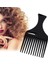 Pc Tarak Saç Çatal Tarak Eklemek Kuaförlük Kıvırcık Saç Fırçası Tarak Saç Fırçası Şekillendirici Aracı Erkekler Kadınlar Için Siyah (Yurt Dışından) 1