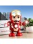 Siyah-Avengers Süper Kahraman Elektronik Dans Müzikli Işık Robot Oyuncak Örümcek Adam Demir Adam Batman Panter Bebek Çocuk Erkek (Yurt Dışından) 3