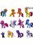 12 Adet My Little Pony Figürleri Twilight Sparkle Pvc Bebekler Oyuncak Kek Masa Dekoru (Yurt Dışından) 1