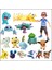 [rongcai] Tomy - Figürler Pokemon, Charmander Popplio Litten Pikachu Rowlet Treecko Eevee Fennekin Greninja, Jouet Poupées Anime 4-6cm (Yurt Dışından) 1