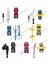 KF6144 Power Rangers Anime Tuğla Mini Aksiyon Oyuncak Figürleri Kırmızı Savaşçı Mighty Morphin Tuğla Oyuncak Inşaat Blokları Çocuklar Için (Yurt Dışından) 1