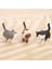 1pc Sevimli Mini Pvc Animasyon Modeli Kedi Bebek Figürleri Oyuncak Yaratıcı El Sanatları Deco Creek (Yurt Dışından) 2
