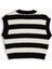 Çizgili Slim Fit Bisiklet Yaka Crop Süveter 2