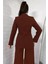 Kadın Astarlı Kolu Taş Detaylı Blazer Ceket P-00001651 4