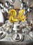Vibe Home Gold Renk 24 Rakamlı Folyo Balon (40 Inç / 100 cm ) - Doğum Günü Parti ve Eğlenceli Etkinlikler Için 1