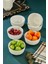 10 cm Beyaz Porselen Kase 6'lı Set | Şık ve Çok Amaçlı Kullanım | Çerez, Meze, Kahvaltılık Sunumları Için Ideal 3