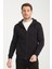 3 Iplik Fermuarlı Kapşonlu Sweatshırt 6052 1