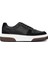 Erkek Siyah Bağcıklı Kalın Tabanlı Deri Sneaker 24WFD611118 1