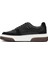 Erkek Siyah Bağcıklı Kalın Tabanlı Deri Sneaker 24WFD611118 2