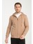 3 Iplik Fermuarlı Kapşonlu Sweatshırt 6052 1