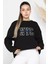 Kadın Nyc Nakışlı Şardonlu Üç Iplik Oversize Sweatshirt 2