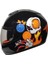 Motosiklet Çocuk Kaskı Full Face Pp Metreal Skull Black 1