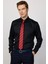 Slim Fit Non Iron Siyah Erkek Gömlek 1