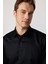 Slim Fit Non Iron Siyah Erkek Gömlek 3