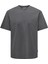 Erkek Onsfred Bisiklet Yaka Kısa Kollu %100 Pamuk T-Shirt 22022532 Füme 1