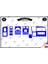Iveco M29 1999-2002 Torpido Konsol Trim Göğüs Maun Kaplama Set 16 Parça Mavi 1