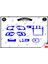 Ford Mondeo 1993-1996 Torpido Konsol Trim Göğüs Maun Kaplama Set 11 Parça Mavi 1