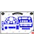 Ford Cargo Manuel 2004-2015 Torpido Konsol Trim Göğüs Maun Kaplama Set 21 Parça Mavi 1