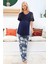 55714 Kadın Sabahlıklı Lohusa Pijama Takımı 3