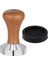 Kahve Tamperi -Siyah Ahşap Sap - Düz Tabanlı -Espresso Tamperi - Kahve Düzleştirici - Çap: 58 mm 1
