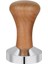 Kahve Tamperi -Siyah Ahşap Sap - Düz Tabanlı -Espresso Tamperi - Kahve Düzleştirici - Çap: 58 mm 2