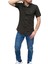 Erkek Gömlek Düğme Detaylı Premium Likralı Kısakollu Slim Fit Erkek Spor Gömlek 1