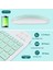 Honor Magic Pad 2 Tablet 12.3" Uyumlu Kablosuz Bluetooth Şarj Edilebilir Klavye Mouse Seti - Yeşil 2
