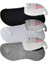 Siyah Gri ve Beyaz Kadın Babet Çorap 3 Çift 1