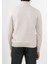 Balıkçı Yaka Slim Fit Kırık Beyaz Erkek Kazak AU-7031G Turtle Neck 4