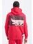 DeFactoFit NBA Chicago Bulls Standart Fit Kapüşonlu Sirt Baskılı Kalın Sweatshirt B3884AX25SP 1
