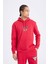 DeFactoFit NBA Chicago Bulls Standart Fit Kapüşonlu Sirt Baskılı Kalın Sweatshirt B3884AX25SP 4
