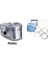 40477610 Motor Piston Segman 0.25 A3 1.4 Tfsı 16 V.golf V 1.4 Tsı 16 V 19 Pim 76.51 Caxc-Cmsa-Caxa Sıı 1