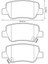 55269 Balata Fren Arka Avensis 09-12-Auris 12-Dizel 044650F010 1