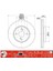 Ioto -10101-30306 Fren Aynası Ön 255MM Corolla 1.4 1.6 16V Vvtı 2002-2006 MRMOEM-1059508 1