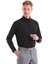 Dormen Classics Kolay Ütülenebilir Slim Fit Dar Kesim Klasik Yaka Cepsiz Erkek Gömlek Siyah 1