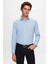 Dormen Classics Kolay Ütülenebilir Slim Fit Dar Kesim Klasik Yaka Cepsiz Erkek Gömlek Buz Mavi 1