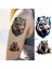 Geçici Dövme 9,5X19CM Tattoo Minimal Tattoo Aksesuar Şık Kaplan Mode 2