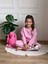 Pembe Snoopy Sonbahar Sırt Baskılı Eşofman Takımı 3