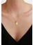 14 Ayar Altın Vintage Oval B Harf Kolye 3