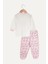 Üç Penguen Desenli Kız Bebek Ikili Pijama Takımı Pembe 2